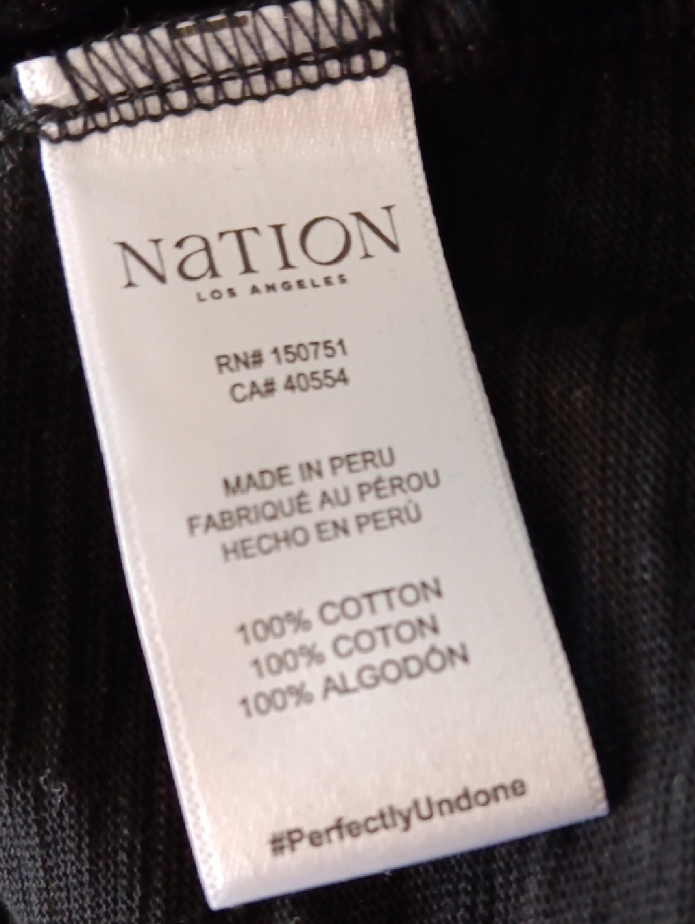 Nation Black Ruched Front Top - Picture 5 of 5